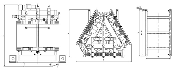 環氧樹脂澆注立體卷鐵心三相干式配電變壓器3 環氧樹脂澆注立體卷鐵心三相干式配電變壓器3